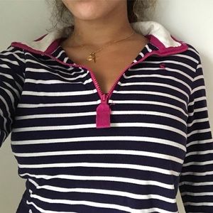 Striped Quarter Zip